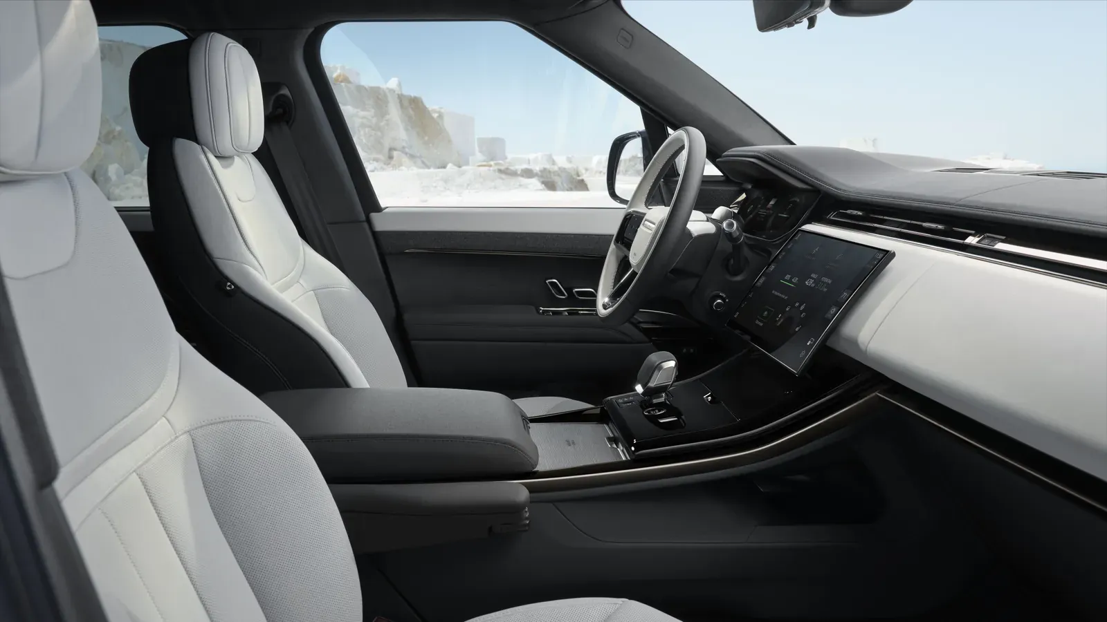 Innenraum des Range Rover Sport Electric